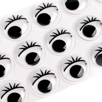 Глазки на клеевой основе, набор 24 шт., размер 1 шт. &mdash; 1,5 см