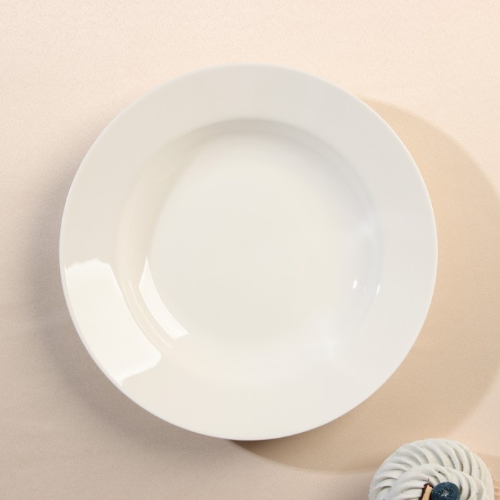 Тарелка фарфоровая глубокая City, d=20 см, 500 мл, белая Тарелка фарфоровая глубокая City, d=20 см, 500 мл, белая