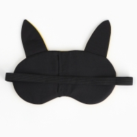 Маска для сна с ушками «Котик», 19.3 х 15 см, цвет жёлтый Маска для сна с ушками «Котик», 19.3 х 15 см, цвет жёлтый