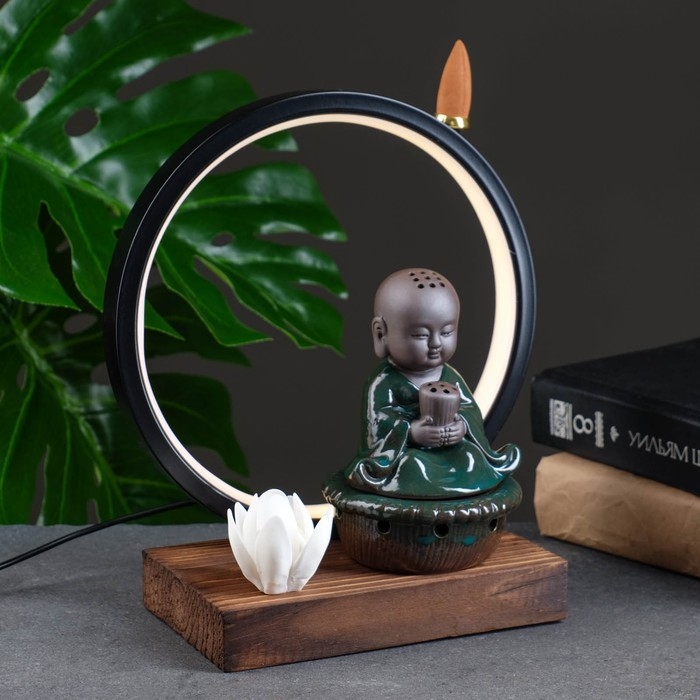 Подставка для благовоний Подставка для благовоний "Будда" 23х20см, с подсветкой USB