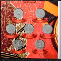 Набор коллекционных монет "Столицы Европейских государств, освобожденных советской армией" 14 пятёро