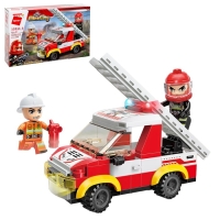 Конструктор Огнеборцы «Пожарная машина», 4 вида, МИКС Конструктор Огнеборцы «Пожарная машина», 4 вида, МИКС