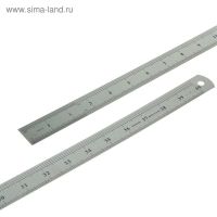 Линейка металлическая, 1 м, серебристая