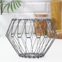 Фруктовница Доляна, раскладная, 29&times;29&times;4,5 см, цвет графит