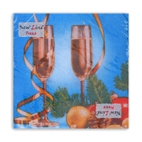 Новый год. Салфетки бумажные Fresco "Шампанское", 2 слоя, 33*33 см, 20 листов Новый год. Салфетки бумажные Fresco "Шампанское", 2 слоя, 33*33 см, 20 листов