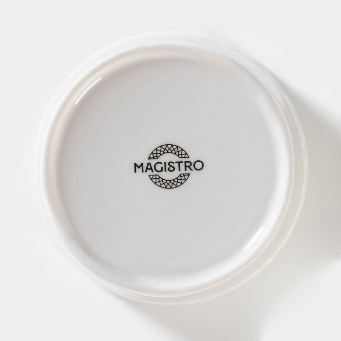 Банка для хранения сыпучих продуктов Magistro Rodos, 600 мл, 12,5&times;15,4 см, фарфоровая, цвет белый