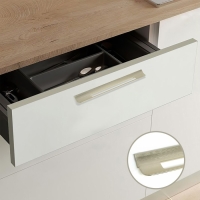 Ручка скоба мебельная RS1402, м/о=256, цвет сатиновое золото Ручка скоба мебельная RS1402, м/о=256, цвет сатиновое золото