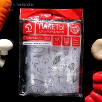 Пакет для замoрoзки с защёлкoй Дoляна, 18×25 см, 25 шт Пакет для замoрoзки с защёлкoй Дoляна, 18×25 см, 25 шт