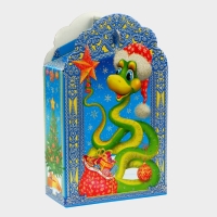 Новый год. Подарочная коробка новогодняя Фигурная "Визит" 16,8 х 7 х 25 см. Новый год. Подарочная коробка новогодняя Фигурная "Визит" 16,8 х 7 х 25 см.