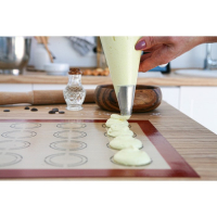 Армированный коврик для выпечки Доляна «Макарон», силикон, 42×29,5 см, цвет бежевый Армированный коврик для выпечки Доляна «Макарон», силикон, 42×29,5 см, цвет бежевый