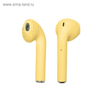 Наушники беспроводные Luazon i12, TWS, BT 5.0, 35/300 мАч, сенсор, матовые, жёлтые Наушники беспроводные Luazon i12, TWS, BT 5.0, 35/300 мАч, сенсор, матовые, жёлтые
