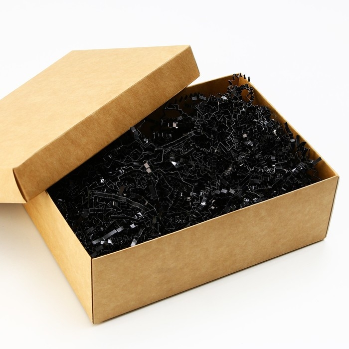 Наполнитель для шаров и подарков, упаковка, &laquo;Чёрный&raquo; , 15 х 26 см