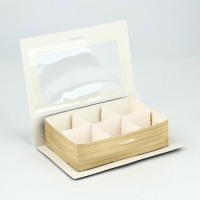 Коробка под 6 конфет с ячейками «Счастливого праздника!» 14,8 х 9,5 х 3,5 см Коробка под 6 конфет с ячейками «Счастливого праздника!» 14,8 х 9,5 х 3,5 см