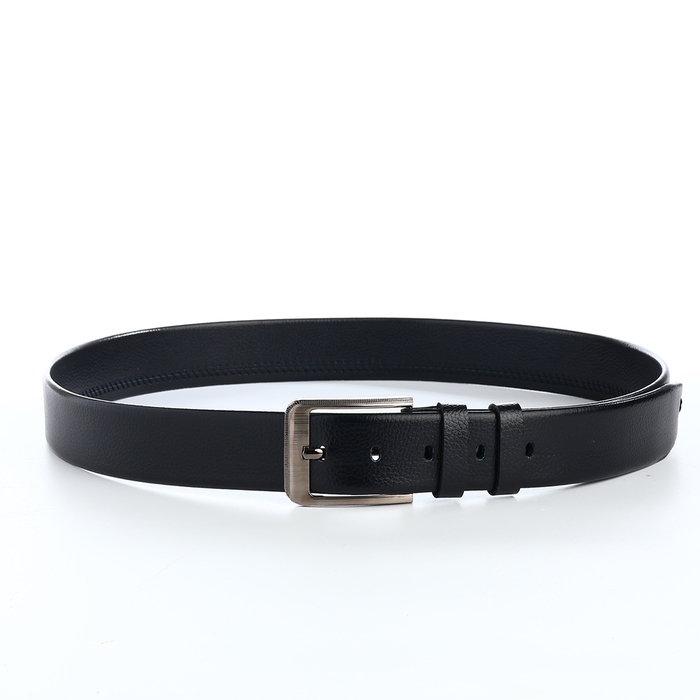 Ремень мужской, ширина 3.5 см, винт, пряжка металл, цвет чёрный Ремень мужской, ширина 3.5 см, винт, пряжка металл, цвет чёрный