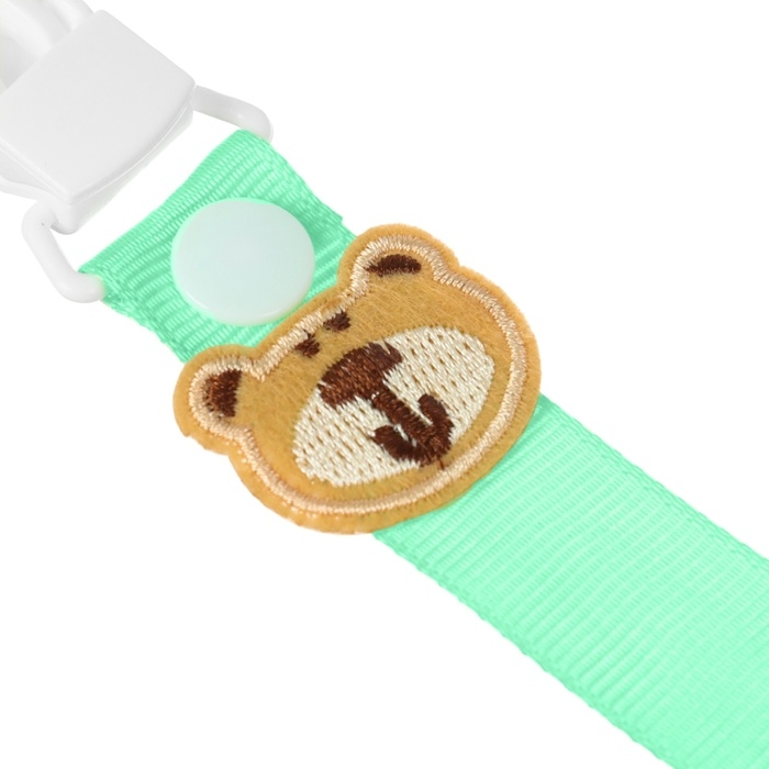 Держатель для соски - пустышки «Мишутка», на ленте Держатель для соски - пустышки «Мишутка», на ленте