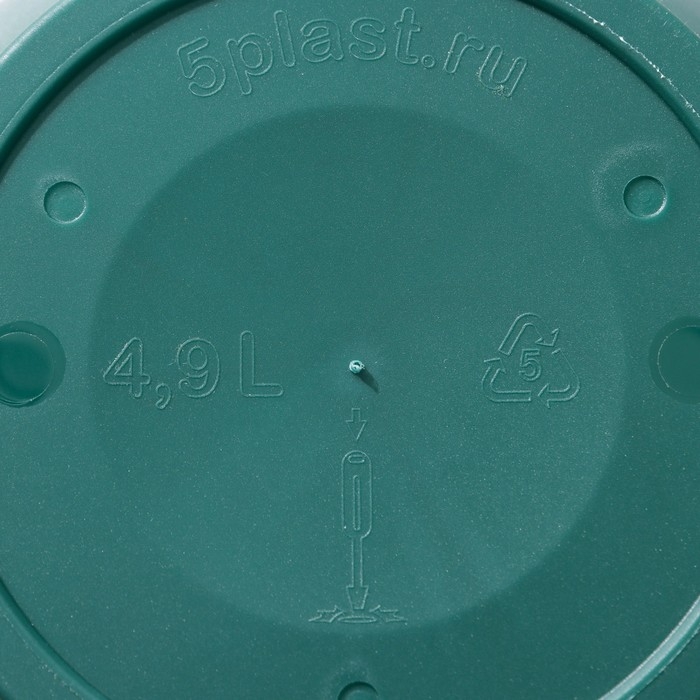 Горшок для цветов с поддоном &laquo;Антик&raquo;, 4.9 л, d=25 см, цвет малахит