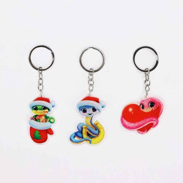 Брелок новогодний, для ключей &laquo;Новогодний&raquo; микс