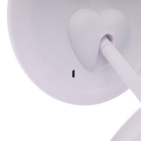 Зеркало KZ-09, подсветка, настольное, АКБ, 2500 мАч, 3 режима, поворот 90&deg;, белое