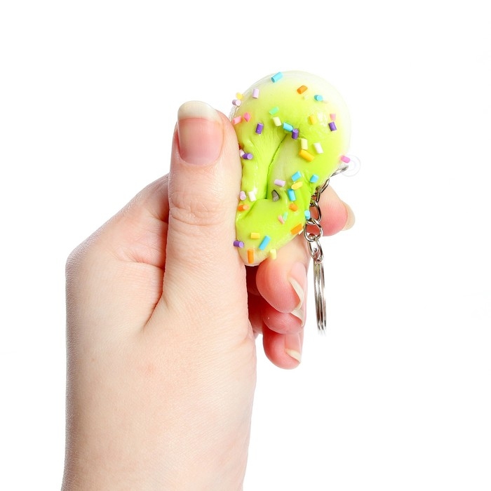 Сквиши «Пончик», на брелоке, цвета МИКС Сквиши «Пончик», на брелоке, цвета МИКС