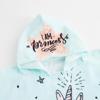 Полотенце-пончо детское махровое Крошка Я "Единорог", 60*120см, 100% хлопок, 300гр/м2 Полотенце-пончо детское махровое Крошка Я "Единорог", 60*120см, 100% хлопок, 300гр/м2