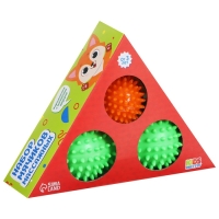 Набор массажных мячей ONLYTOP &laquo;Пирамидка&raquo;: 2 шт.