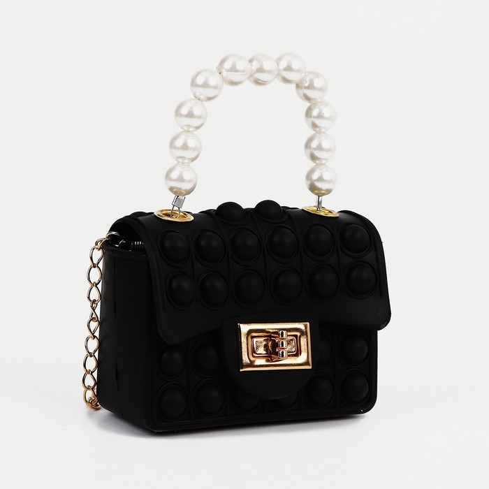 Сумка-мессенджер детская для девочки, pop it, цвет чёрный Сумка-мессенджер детская для девочки, pop it, цвет чёрный