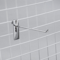 Крючок на сетку одинарный, d=6 мм, L=20 см, цвет хром Крючок на сетку одинарный, d=6 мм, L=20 см, цвет хром