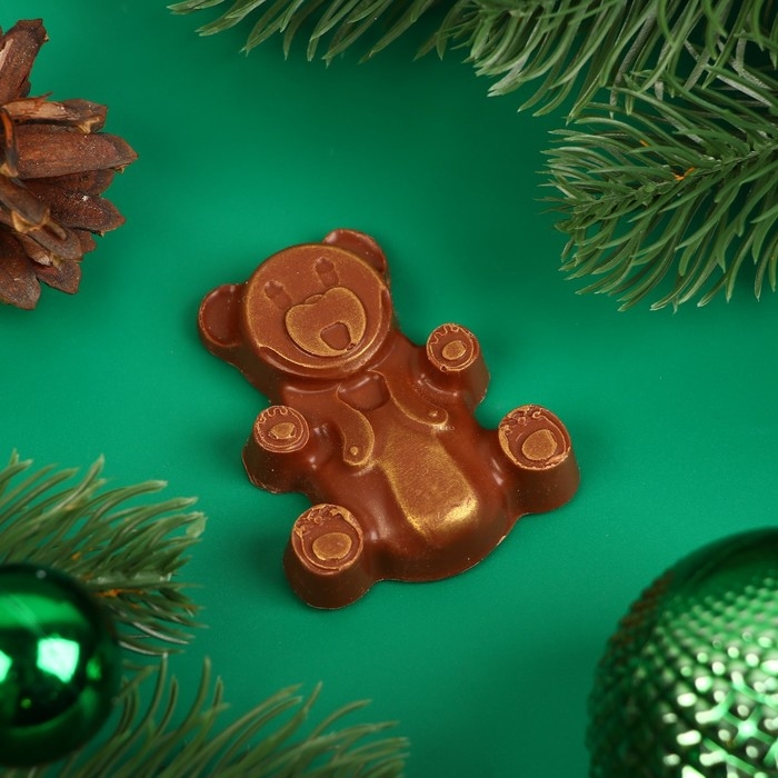 Новый год. Фигура из молочного шоколада "Медвежонок" , 22 г &plusmn; 5 %