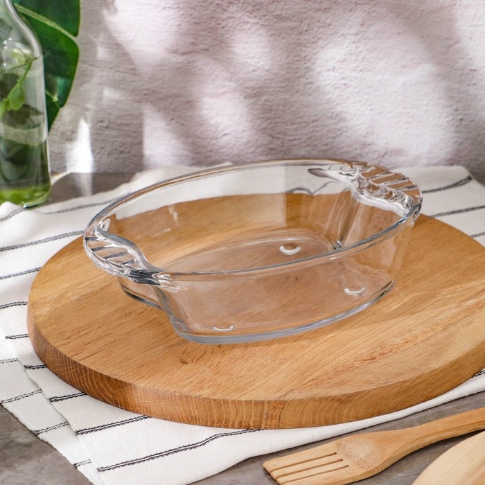 Блюдо стеклянное Primex, 26&times;18 см, 1500 мл