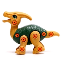 Конструктор винтовой &laquo;Паразауролоф&raquo;, с отвёрткой, 28 элементов