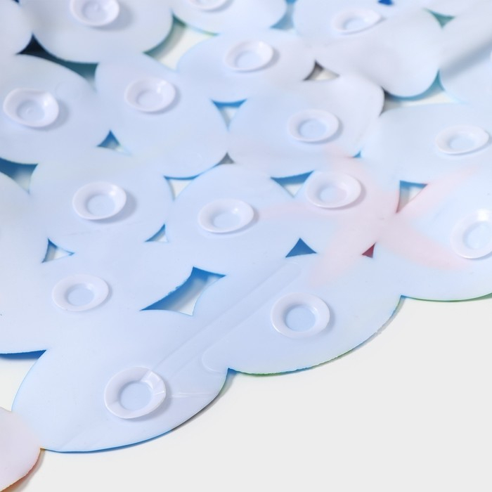 Коврик противоскользящий в ванну на присосках Доляна «Лагуна», 35×69 см Коврик противоскользящий в ванну на присосках Доляна «Лагуна», 35×69 см