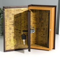 Сейф-книга дерево кожзам "Александр Дюма. Граф Монте-Кристо" 3D тиснение 21х13х5 см Сейф-книга дерево кожзам "Александр Дюма. Граф Монте-Кристо" 3D тиснение 21х13х5 см