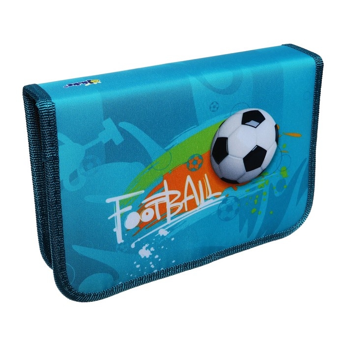 Пенал 1 секция, 140 х 200 х 40 мм, 2 откидные планки, тканевый, ПКТ 09-20 Пенал 1 секция, 140 х 200 х 40 мм, 2 откидные планки, тканевый, ПКТ 09-20 "Футбол" 70580