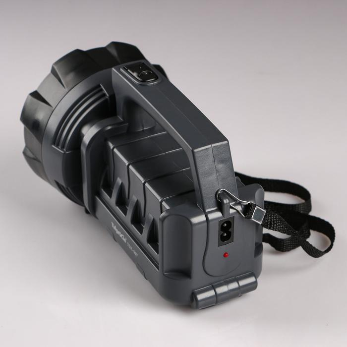 Фонарь ручной аккумуляторный 20 Вт, 5000 мАч, 8 ч работы, 2 режима, дальность 100 м Фонарь ручной аккумуляторный 20 Вт, 5000 мАч, 8 ч работы, 2 режима, дальность 100 м