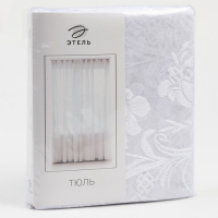 Тюль "Этель" Восточный цветок, 150х250 см с фестоном, 93 г/м²,100% п/э Тюль "Этель" Восточный цветок, 150х250 см с фестоном, 93 г/м²,100% п/э