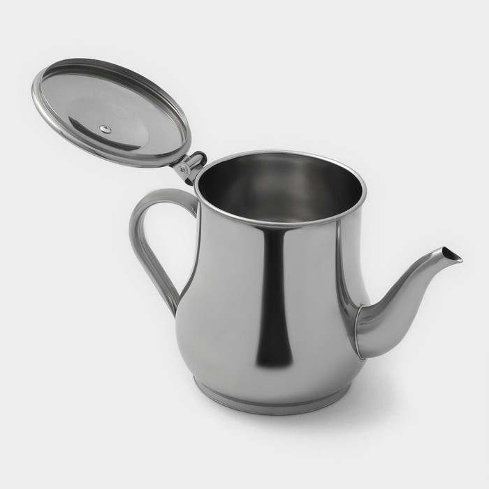 Чайник заварочный из нержавеющей стали «Султан», 700 мл, 201 сталь, цвет хромированный Чайник заварочный из нержавеющей стали «Султан», 700 мл, 201 сталь, цвет хромированный