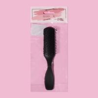 Расчёска массажная, 3,5 &times; 16,5 см, цвет чёрный
