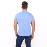 Футболка мужская однотонная, цвет светло-голубой, размер 48 Футболка мужская однотонная, цвет светло-голубой, размер 48