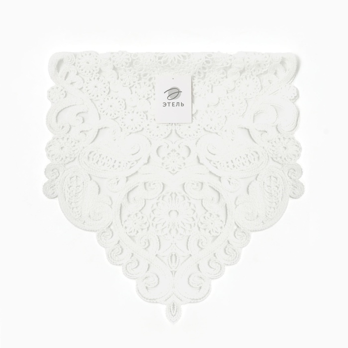 Дорожка Этель ажурная цв.белый 40*90 см, 100%п/э