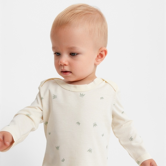 Лонгслив детский MINAKU, цвет молочный, рост 80-86 см Лонгслив детский MINAKU, цвет молочный, рост 80-86 см