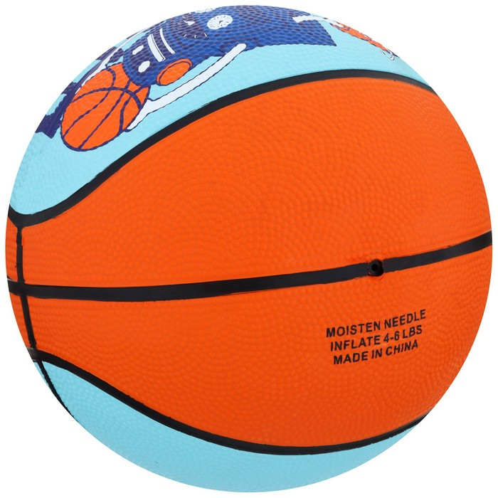 Баскетбольный мяч ONLYTOP &laquo;Робот&raquo;, клееный, 8 панелей, р. 3, резина, резиновая камера