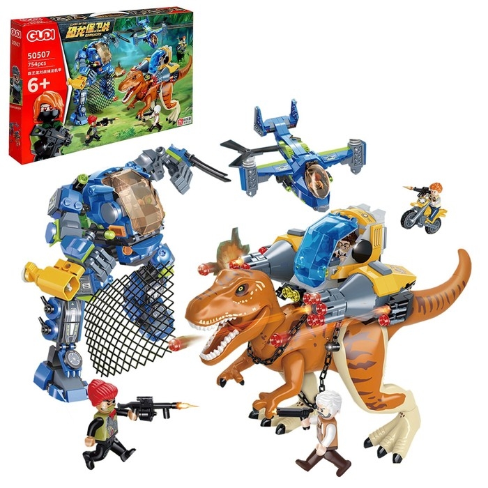 Конструктор Дино &laquo;Бой в Джунглях&raquo;, 754 детали