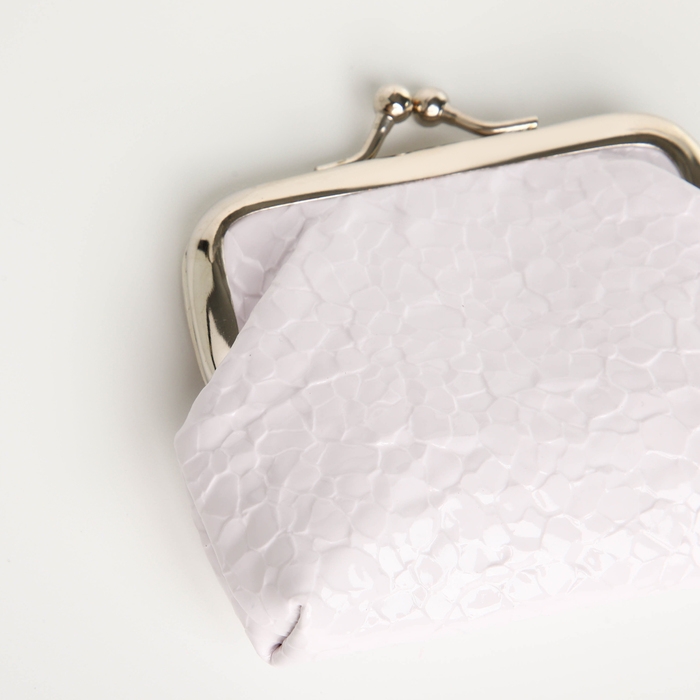 Кошелёк женский на фермуаре, цвет белый Кошелёк женский на фермуаре, цвет белый