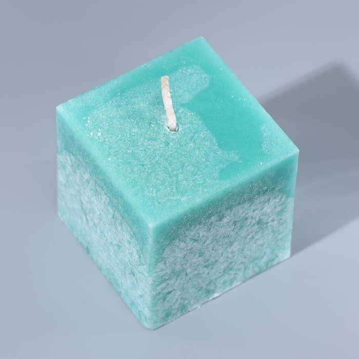 Свеча интерьерная &laquo;For comfort&raquo;, бирюзовая, 5 х 5 см