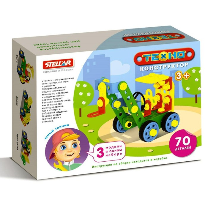 Конструктор &laquo;Техно&raquo; Кран, 70 деталей