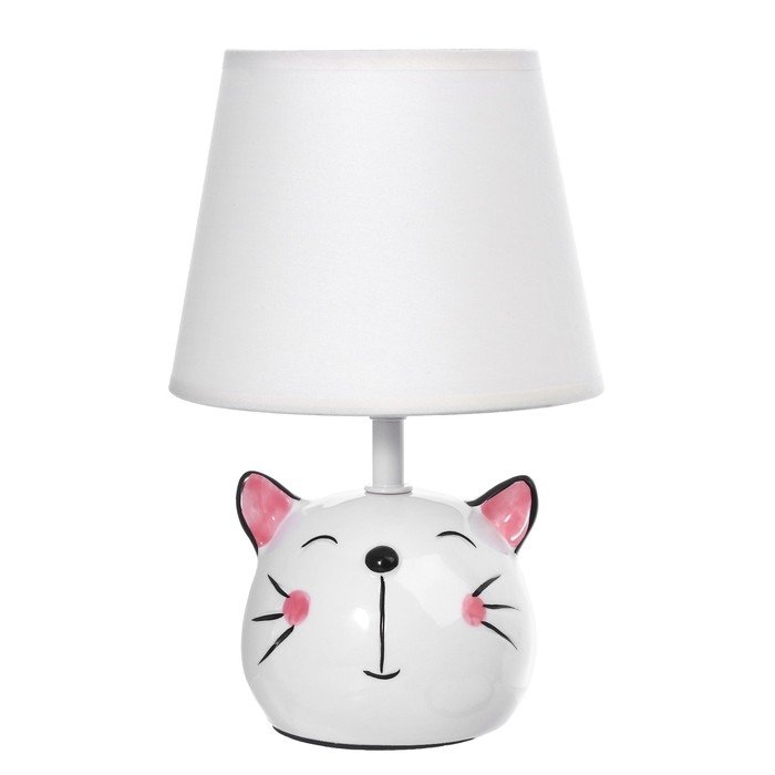 Настольная лампа Настольная лампа "Котенок" Е14 40Вт белый 17х17х27 см RISALUX