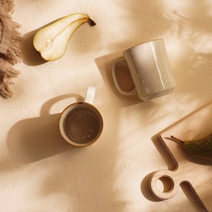 Набор кружек фарфоровых SL Home «Леггеро», 400 мл, цвет бежевый Набор кружек фарфоровых SL Home «Леггеро», 400 мл, цвет бежевый