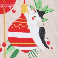 Полотенце Доляна "Новогодние игрушки" 28х46 см, 100% хл, рогожка 164 г/м2