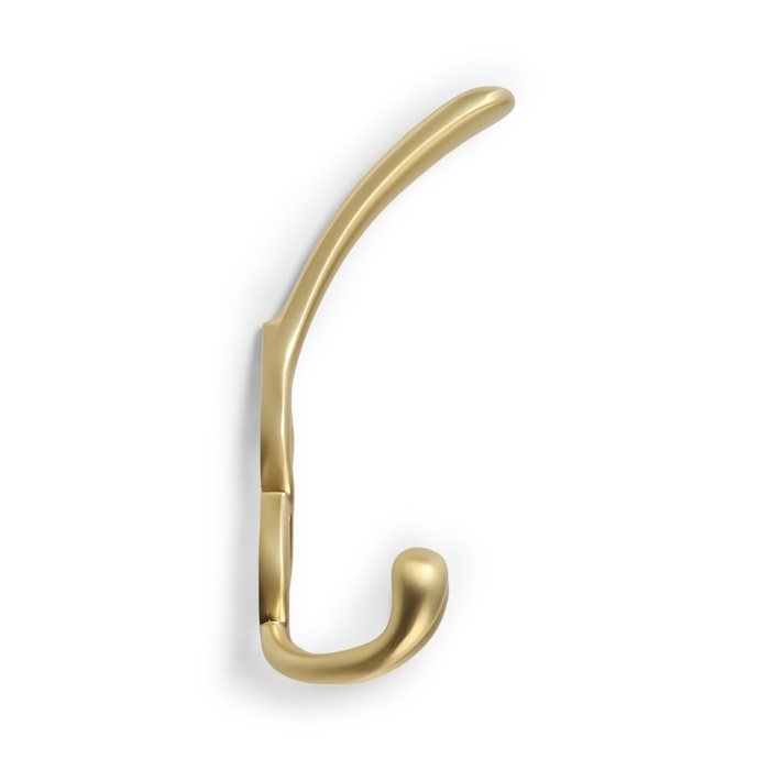 Крючок мебельный CAPPIO PIGTAIL, трехрожковый, сатиновое золото