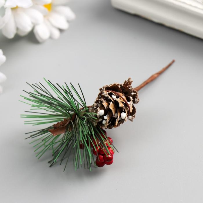 Декор для творчества Декор для творчества "Рябинка с шишкой" 8,5 см